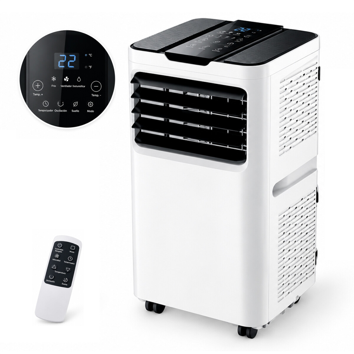 Aire Acondicionado Portátil 4 En 1 12000 Btu/h Ks-ap12wf - AIRE ACONDICIONADO PORTATIL KASSEL 12000 