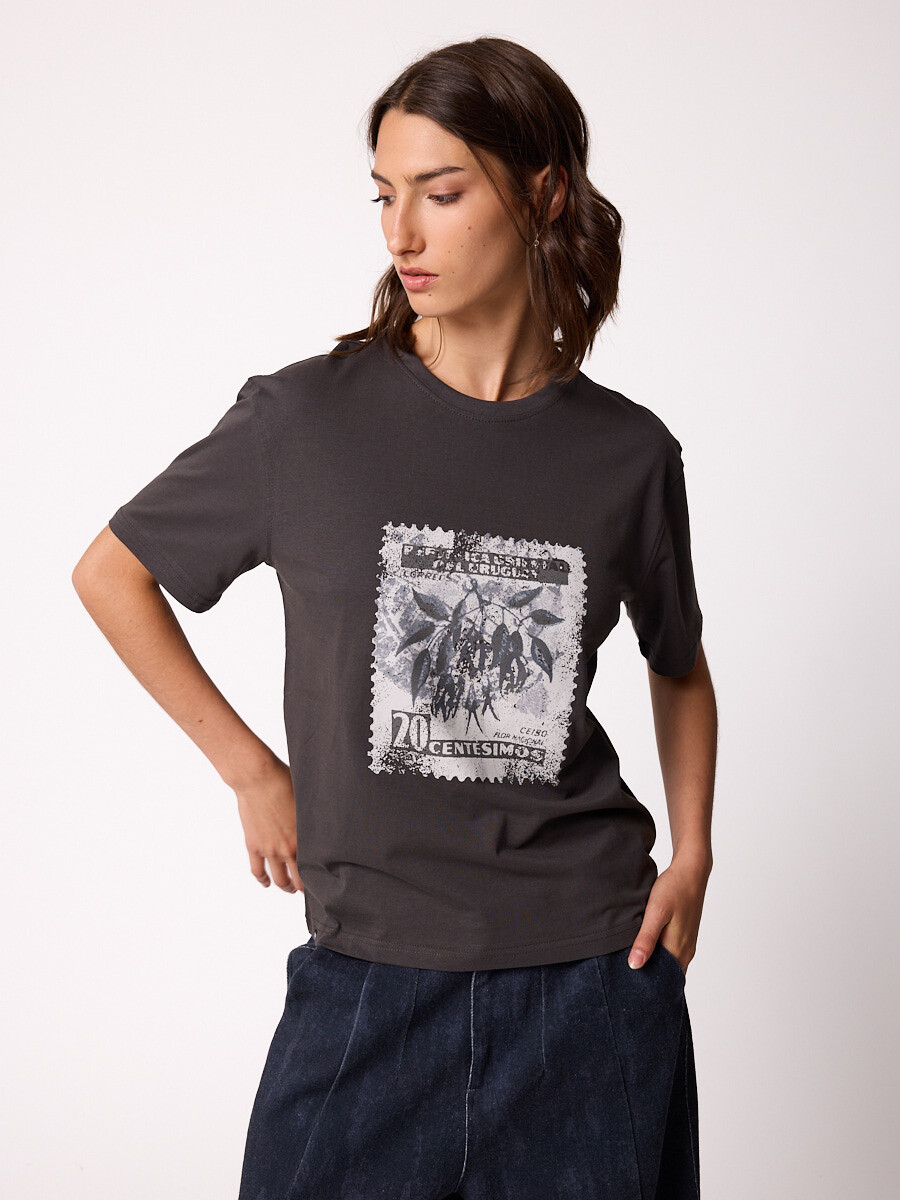 T-SHIRT PALCA DIXIE Gris Oscuro