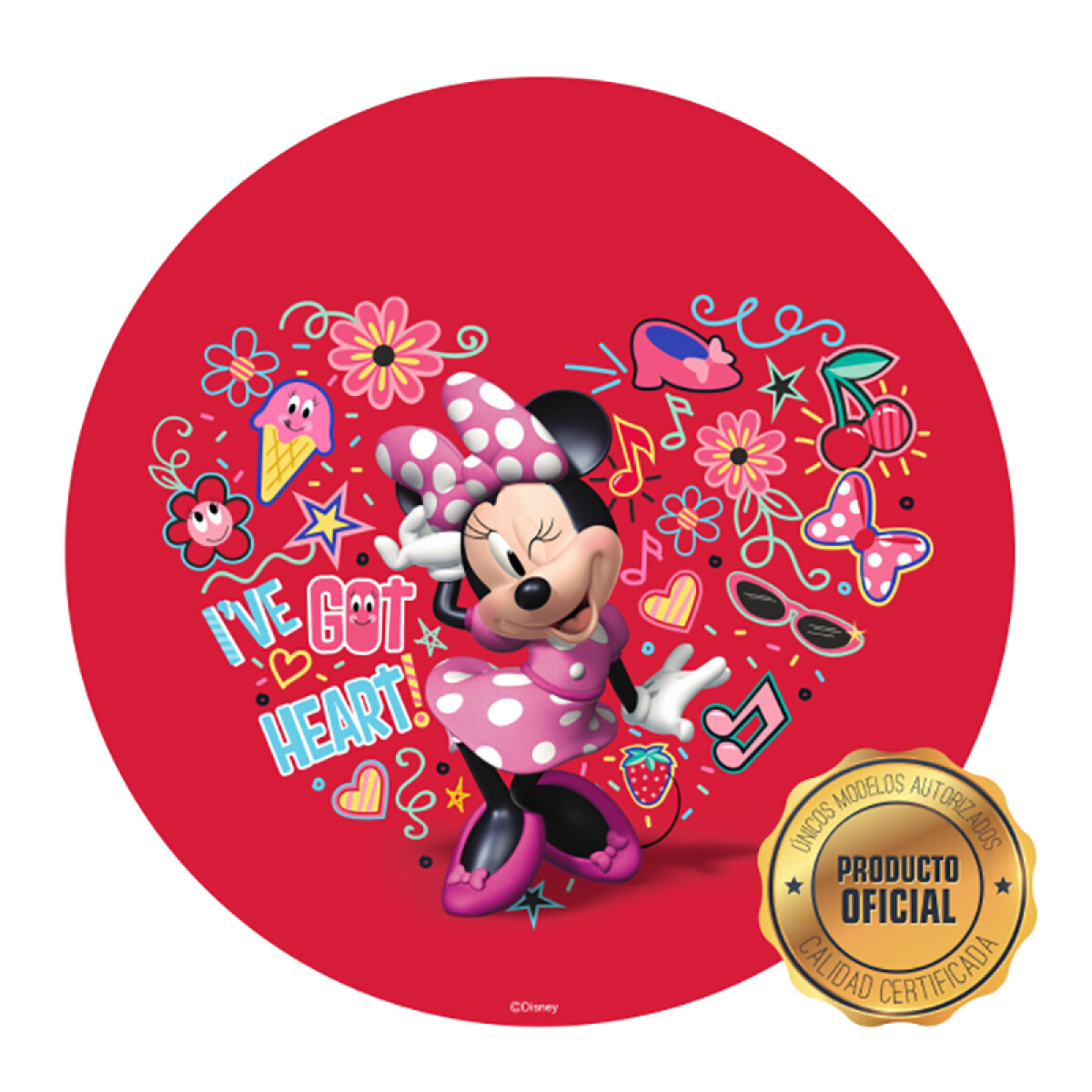 Lámina Minnie - Rojo Red. 
