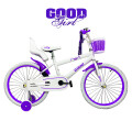 Bicicleta Infantil Rodado 20 Con Rueditas Auxiliares Violeta