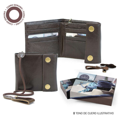 Billetera Cuero Hebe Café