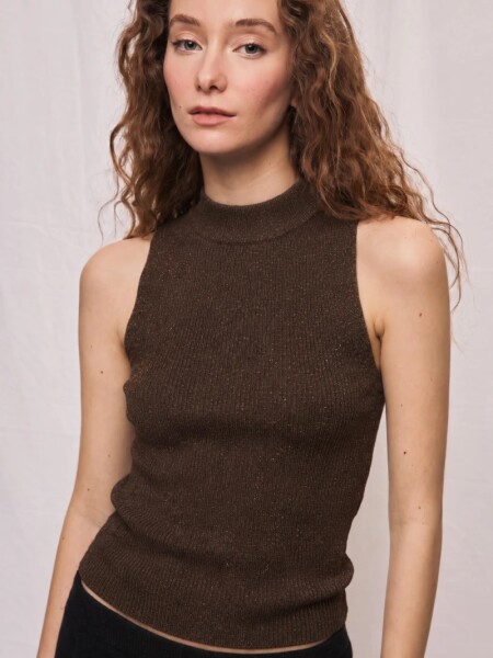 MUSCULOSA D.CASSIN NOIR CHOCOLATE