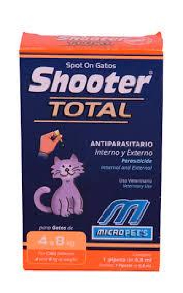 SHOOTER TOTAL GATOS 4-8 KG (0.8 ml) - Shooter Total Gatos 4-8 Kg (0.8 Ml) 
