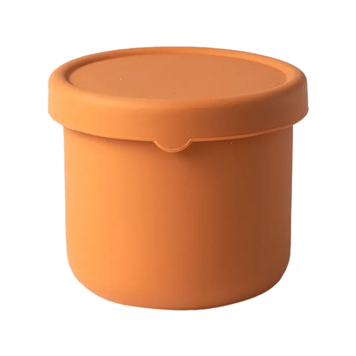 Contenedor Recipiente de Alimentos 250Ml c/ Tapa en Silicona - Naranja 