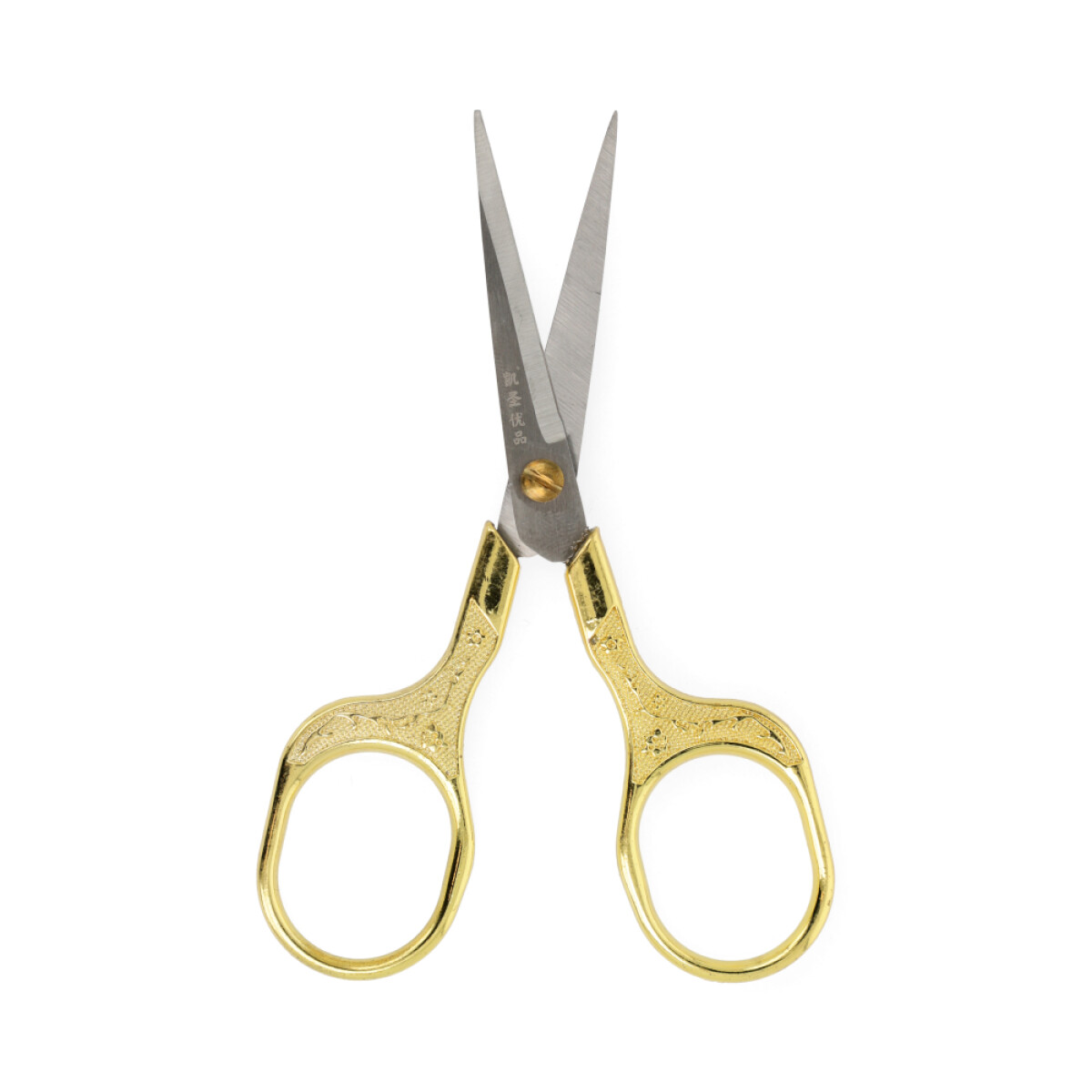 TIJERA CON MANGO DORADO - Gp153/12cm X2 Unidades 