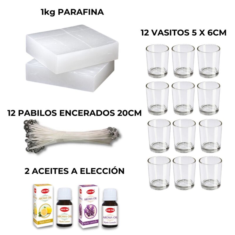 KIT DE FABRICACION DE VELAS Parafina