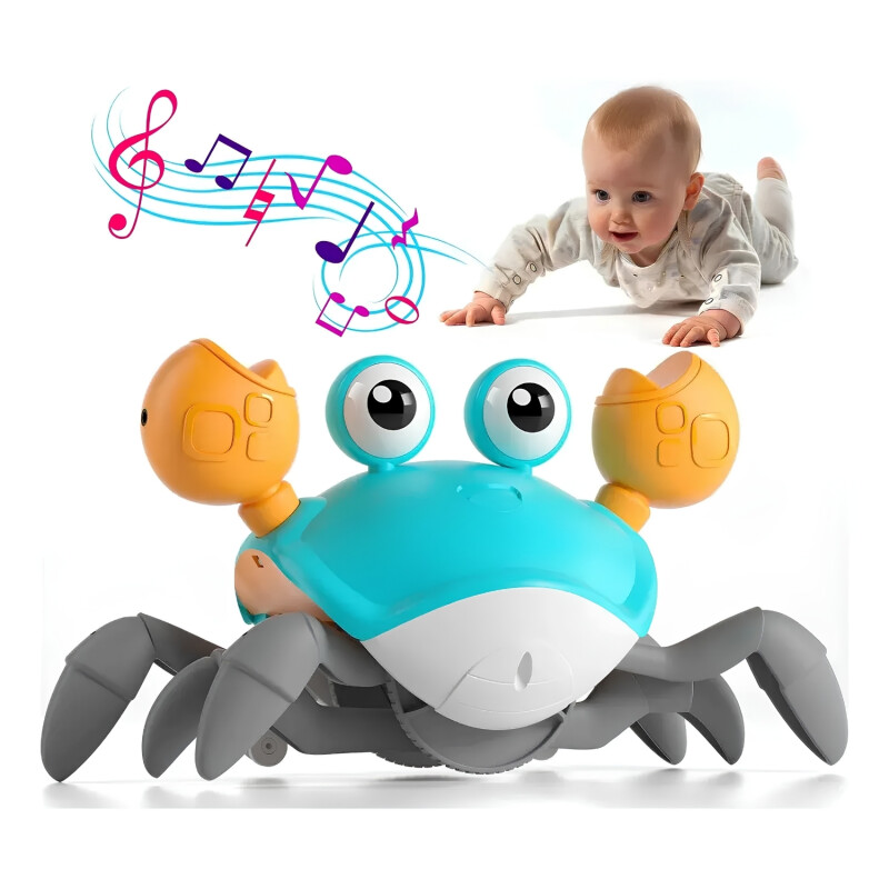Juguete Cangrejo Interactivo Con Luces Camina Y Baila Juguete Cangrejo Interactivo Con Luces Camina Y Baila