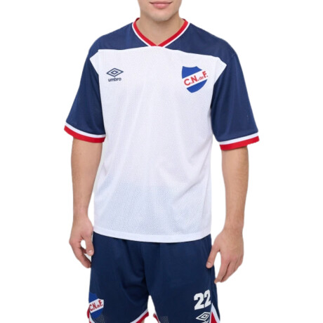 Remera Umbro Match Nacional White Blue