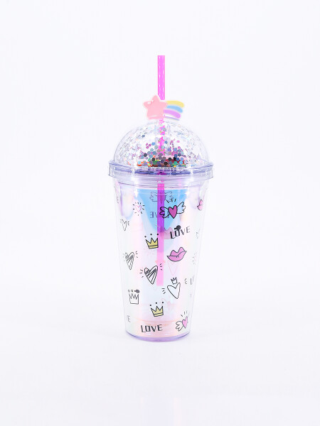 VASO KISS PLATEADO (V)
