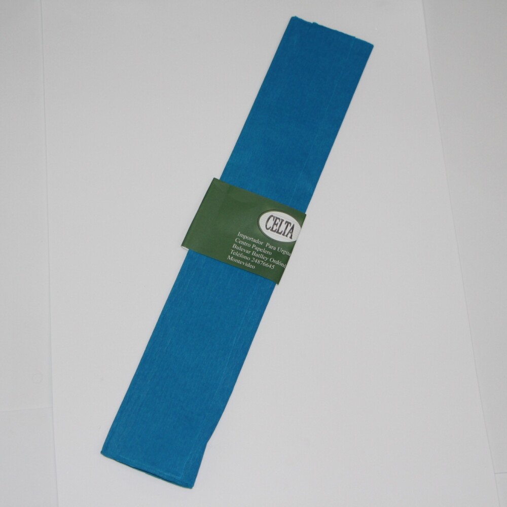 PAPEL CREPE 2MTS.X0.50 COLOR TURQUESA