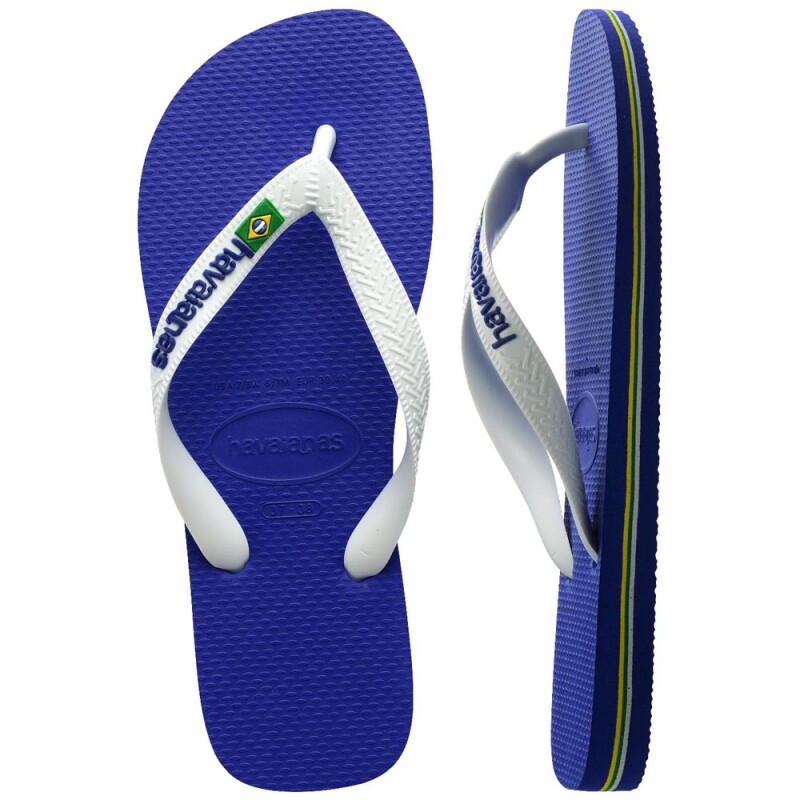 Sandalias Havaianas Brasil Logo Hombre Azul Naval