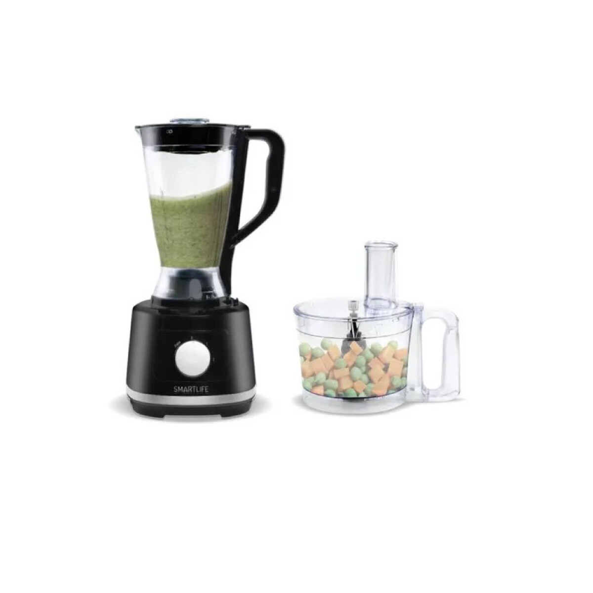 Multiprocesadora con Vaso Licuador Negra SMARTLIFE SL-FP9076BL 