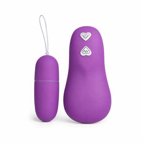 Huevo Vibrador Con Control Remoto Violeta