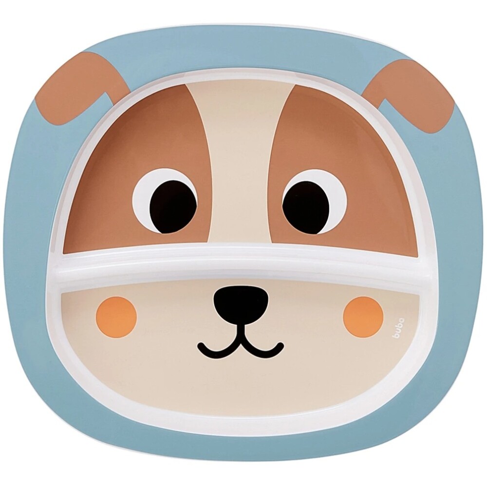 Plato bubazoo BUBA perrito celeste