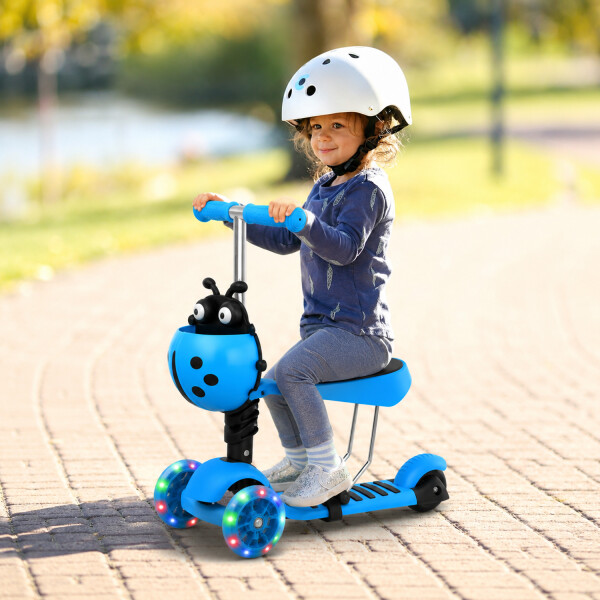 Tripatin Infantil 3 En 1 Luces Led Con Altura Regulable Yj-310 TRIPATIN 3EN1 YJ-310