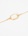 Pulseras Flexibles Acrilico Pulsera Flexible Charm Acrílico. - Dorado