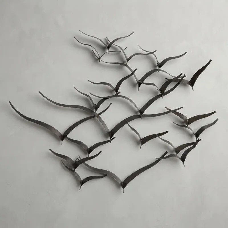 Figura decorativa de metal - Aves volando Figura decorativa de metal - Aves volando
