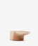 Mesa de centro Mosi con pie de madera maciza de mungur 90 x 50 cm