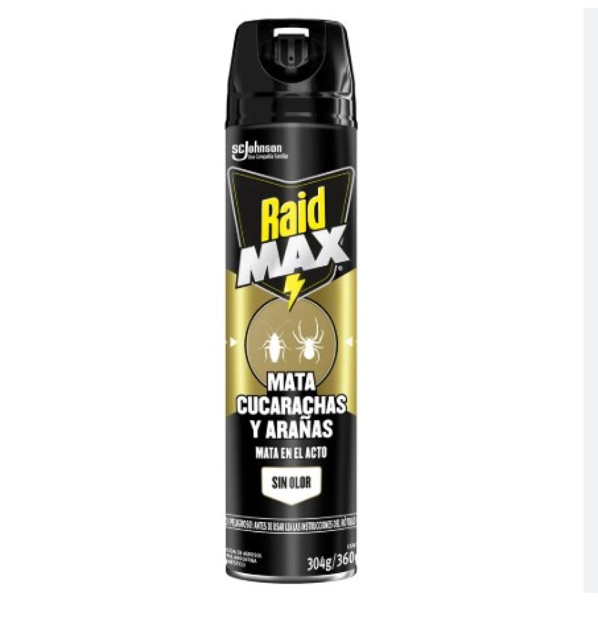 Raid Max mata cucarachas y arañas SIN OLOR 