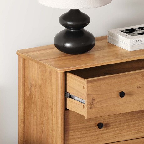 COMODA 4 CAJONES MADERA NATURAL-BEIGE CURAZAO