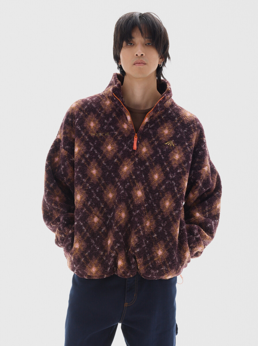 Buzo Boy Print - Bordeaux 