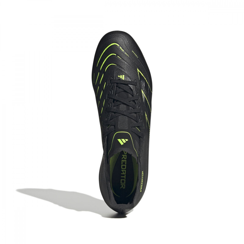 Championes Futbol Cancha Adidas PREDATOR de Hombre - JI1118 Negro-verde Limon