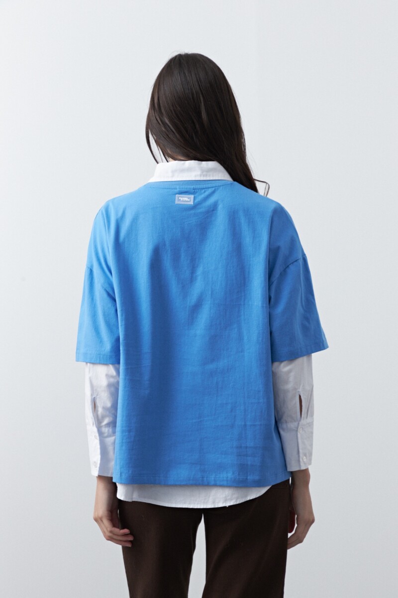 REMERA ERICA PRINTED Azul Regata