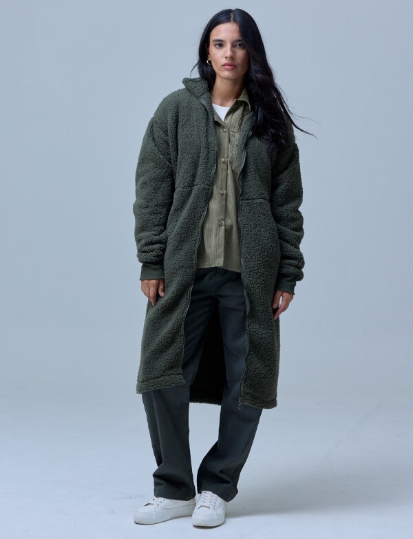 Campera Sherpa VERDE