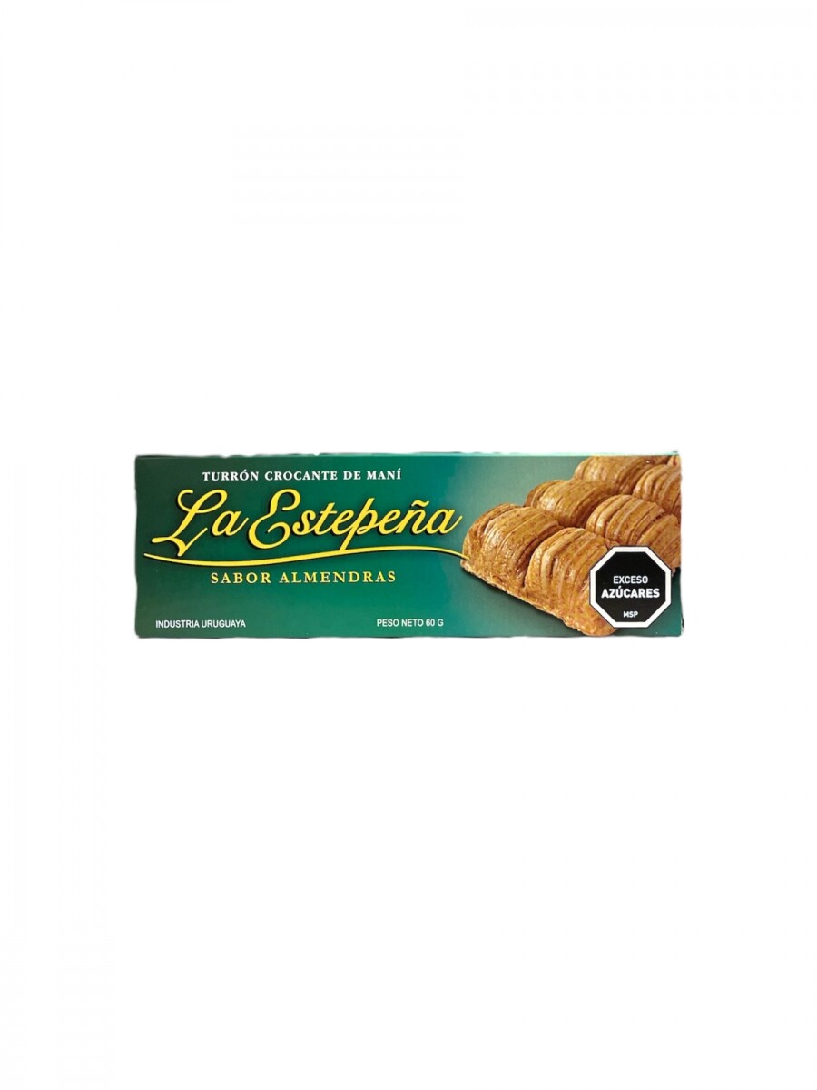 Turron La Estepeña Crocante 60grs - Sabor Almendras 