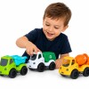 Set 3 vehiculos plastico ECO verde