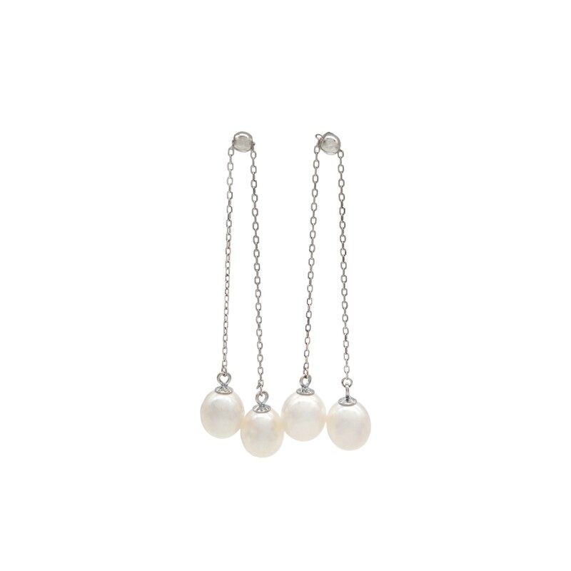 Caravanas Colgante Perlas-Plata 925-Con Perla-CA3214 conperla