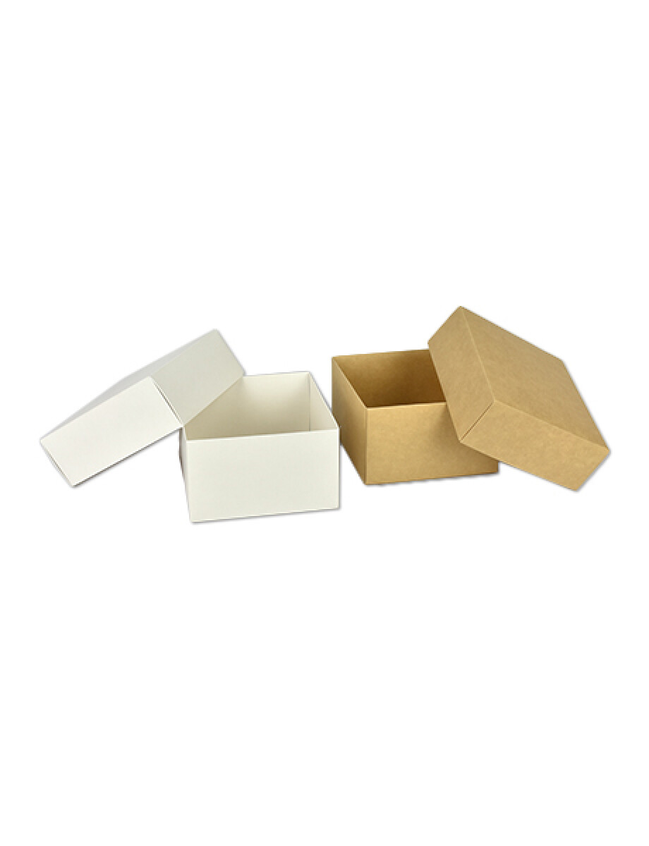 CAJA ECO 06 - 15x16x9 cm - REVERSIBLE BLANCO - MADERA 