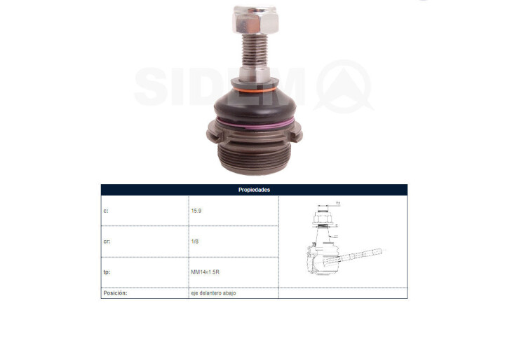Rotula Del Peug 406/405 87-25 Der/Izq Rotula Del Peug 406/405 87-25 Der/Izq