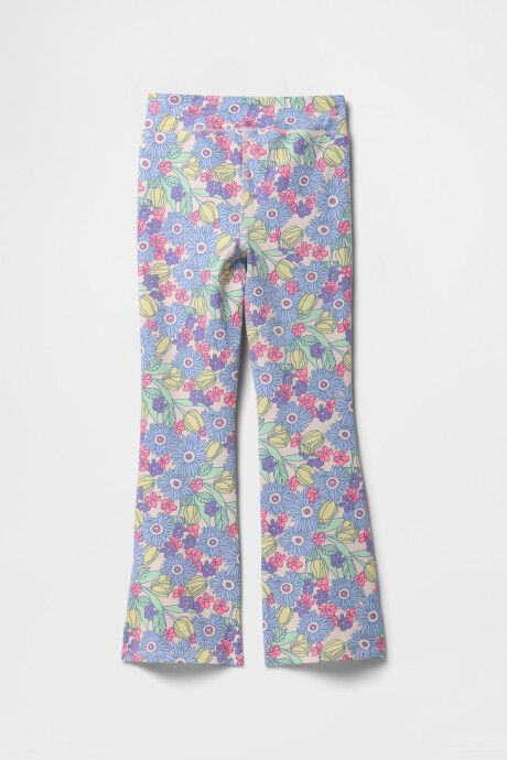Calza Flare Niña Floral Print