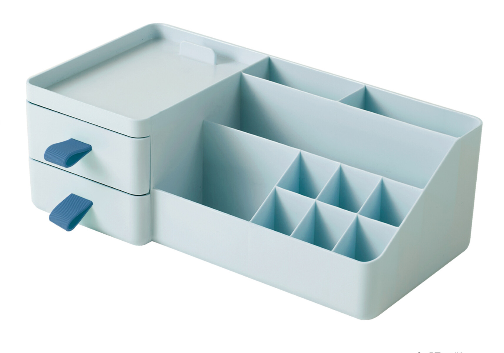 Organizador maquillaje - celeste 