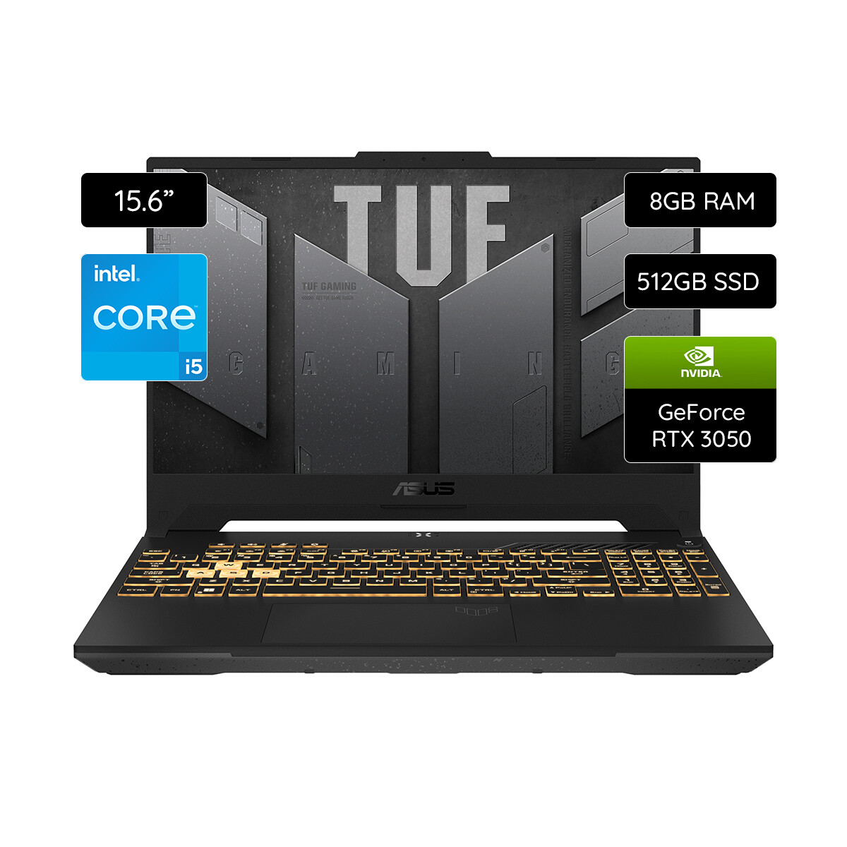 Notebook ASUS TUF Gaming F15 FX507ZC4-HN184W Intel Core I5 8GB/512GB SSD 15.6" RTX 3050 - Gray 