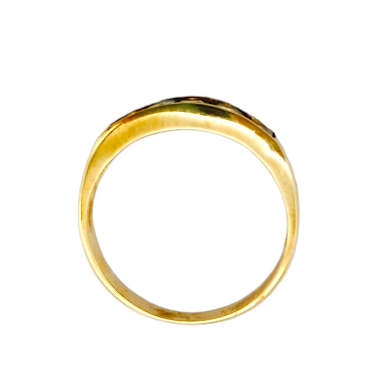 Anillo Sin Fin-Oro Bajo-Piedra Agua marina-AN8162 conpiedra