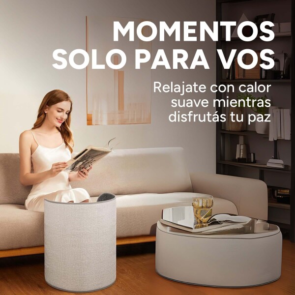 Calentador Plegable Eléctrico De Piernas 4 Velocidades Manta Color Gris