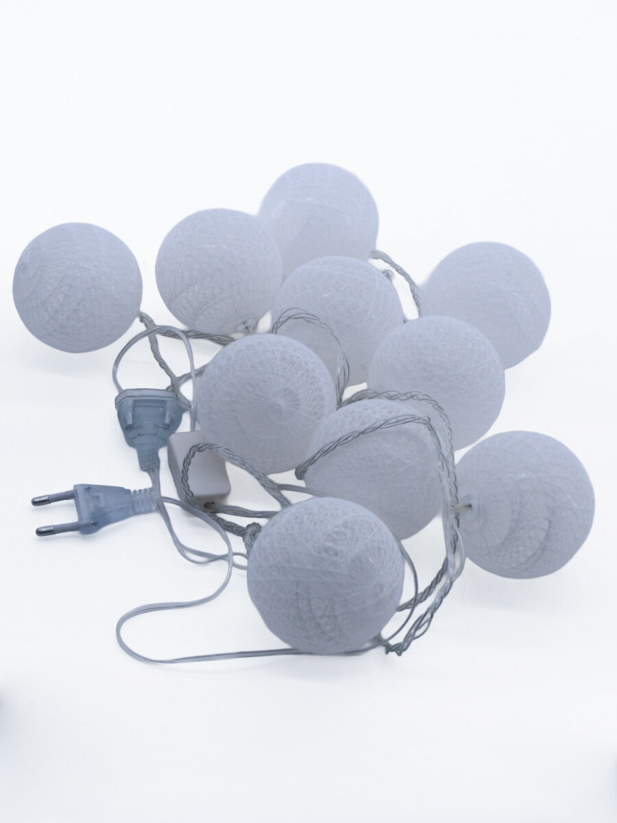 GUIA ESFERAS DE LUCES - BLANCO 