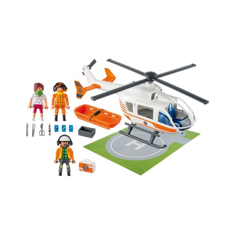 Playmobil City Life helicóptero de rescate 38 piezas Playmobil City Life helicóptero de rescate 38 piezas