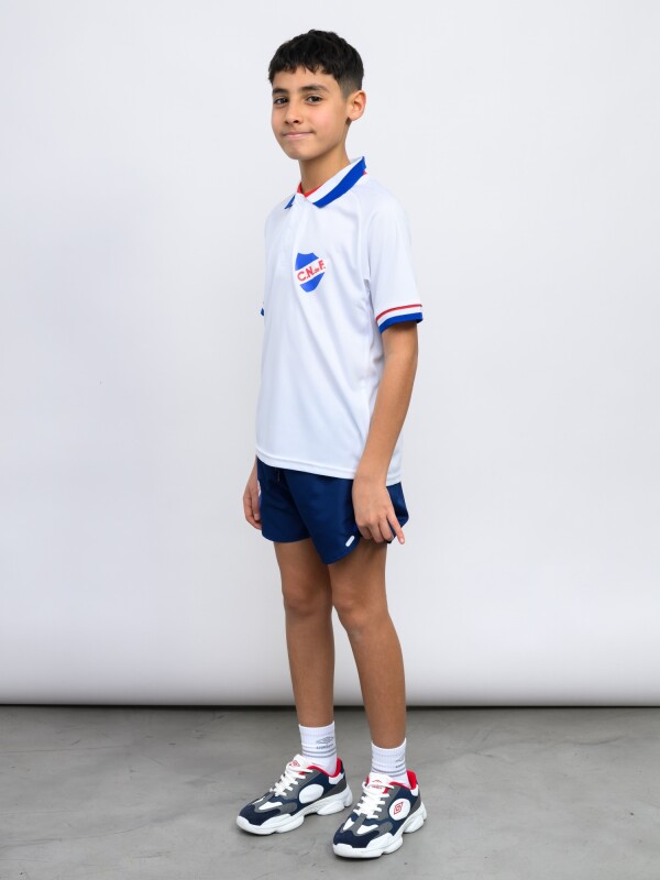 Remera Polo CNdeF Train Licencias Junior Blanco, Azul Royal, Rojo
