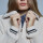 Sweater cuello cierre beige
