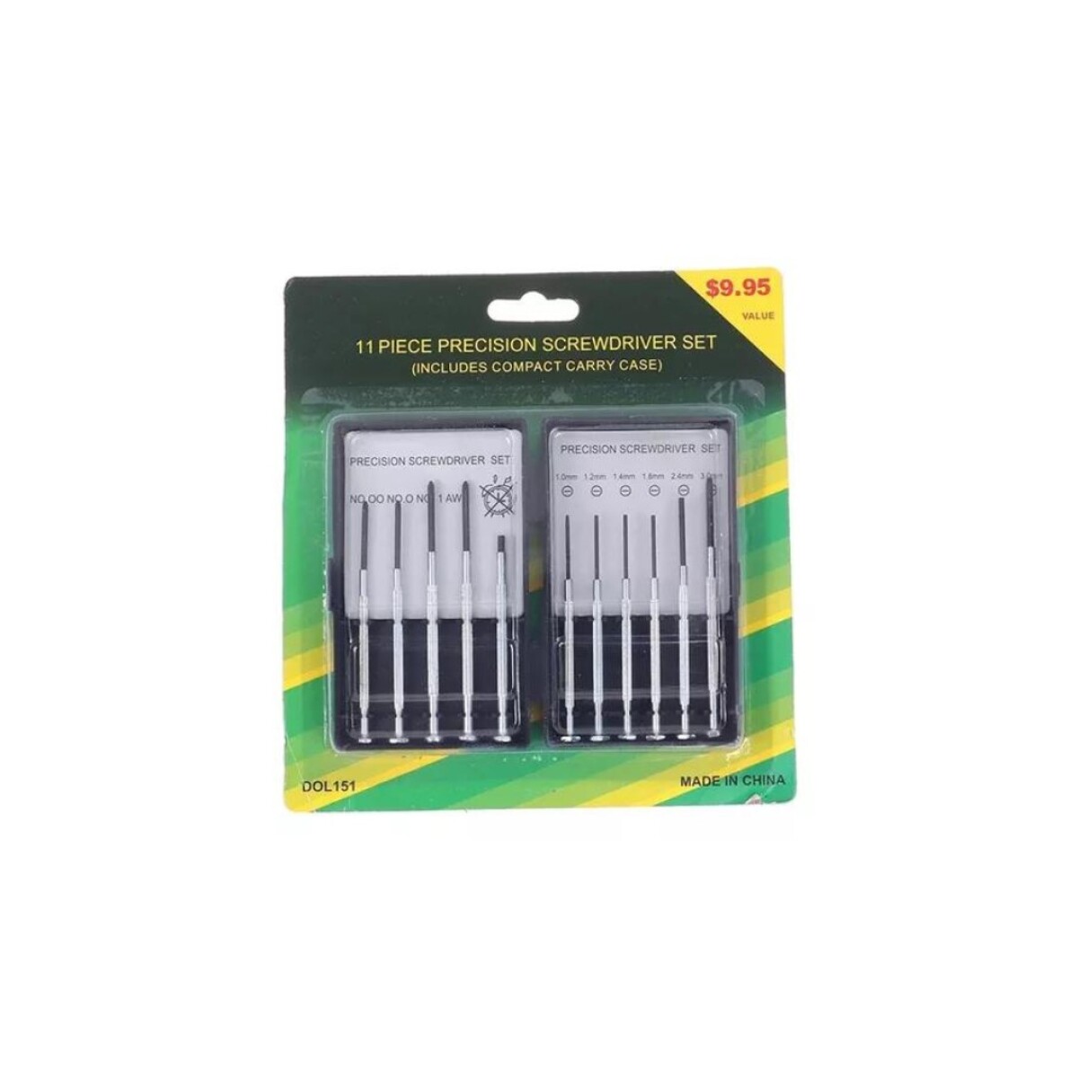 JUEGO DESTORNILLADOR DE PRECISION 11 PIEZAS - Sin color 