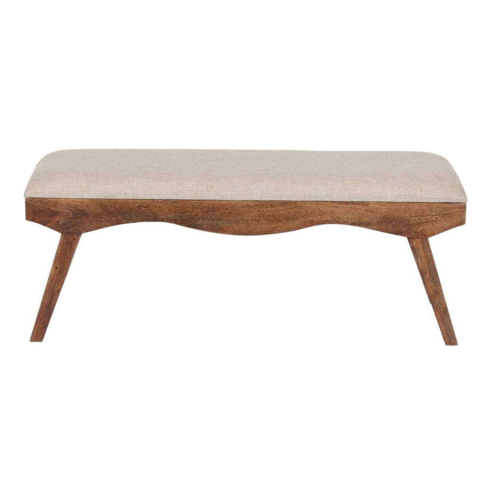 PIE DE CAMA MADERA-ACACIA NATURAL-BEIGE MILAN