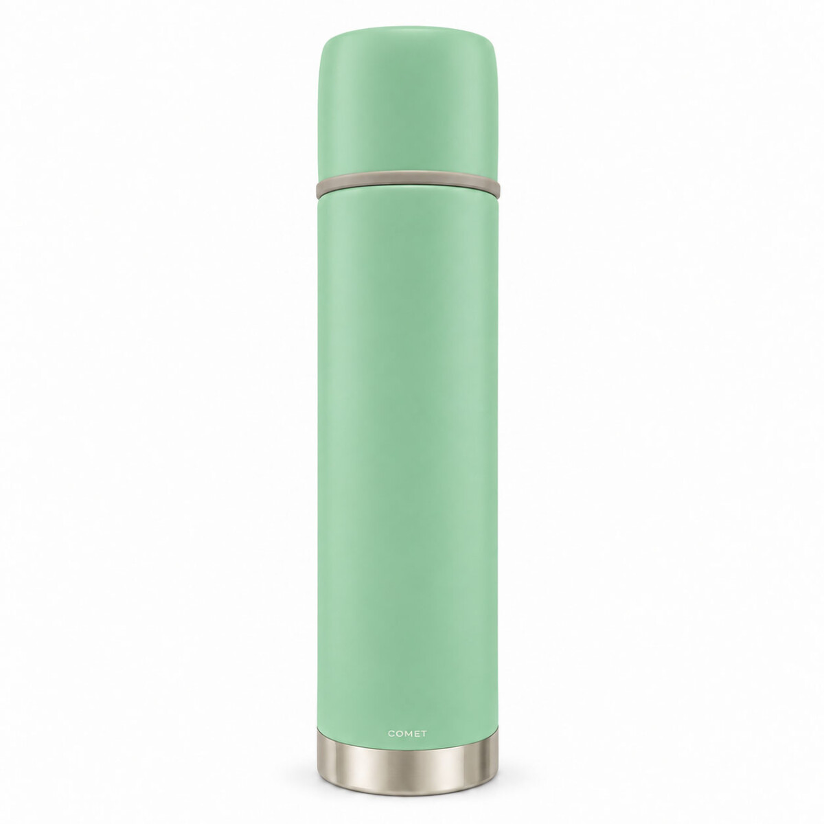 Termo Bala Acero Inoxidable 750Ml Mantiene Frío Calor Comet - Verde Claro 