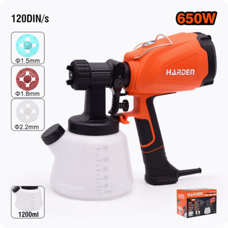 PISTOLA PARA PINTAR 220-240V 650W TANQUE 1.2LT HARDEN ++ N/a