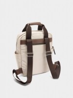 Mochila De Nylon Con Colgante crudo
