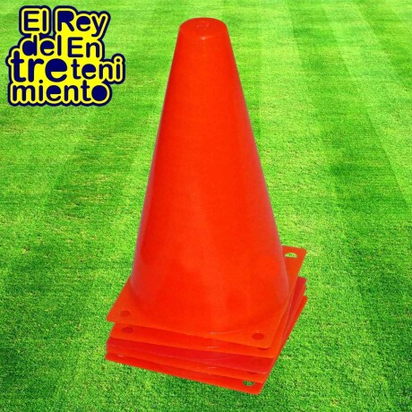 Set x3 Cono Rígido 17cm C/ Base Entrenamiento Fútbol Hockey Cmb001079