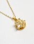 Cadena Corta con Dije Premium Gold Collar De Acero Inoxidable - Dorado