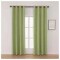 Cortina 2 Paños 140 X 220 Cm Textura Lino Blackout Verde